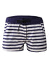 Sexy Nautical Striped Pocket Design Board Shorts